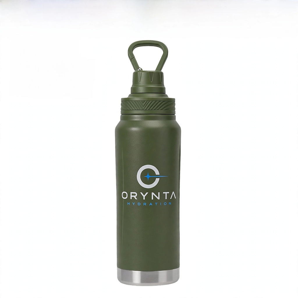 Green ORYNTA ACTIVE 800ml insulated sports water bottle