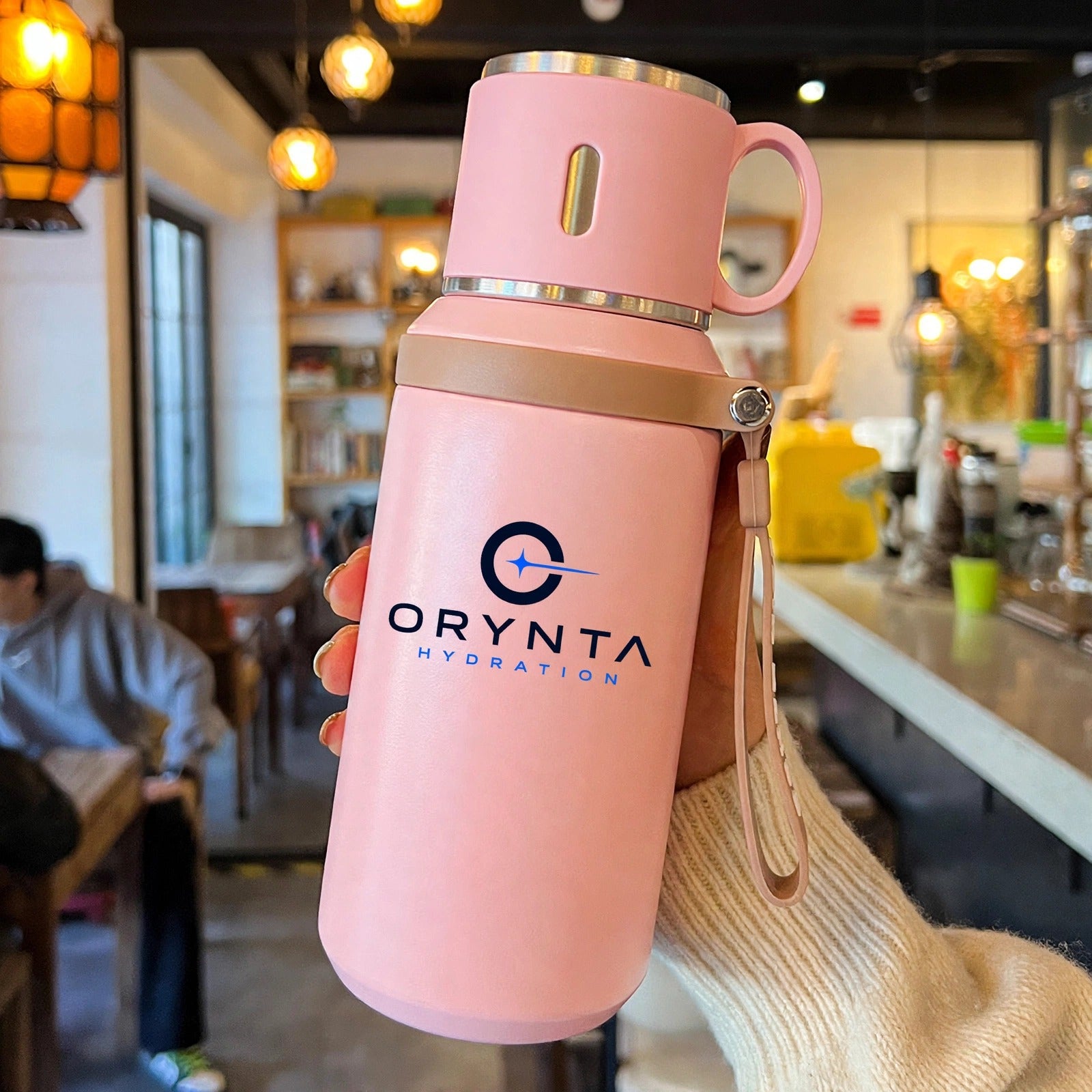 Pink ORYNTA TRAVEL 600ml or 800ml insulated bottle